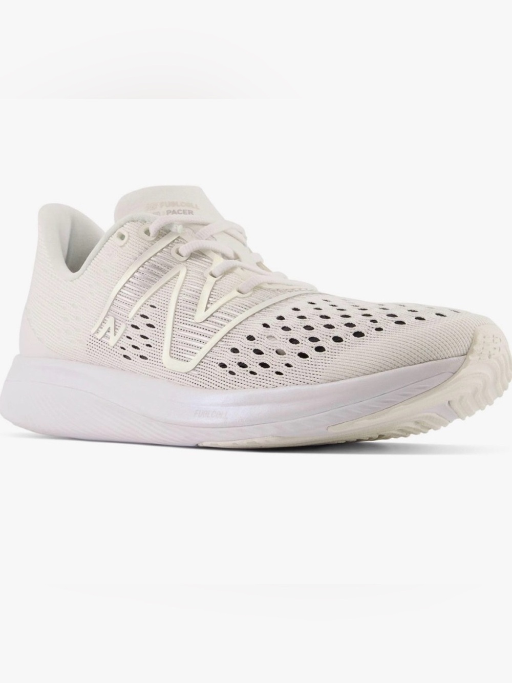 New Balance Women's Fuel Cell SuperComp Pacer v1 White 9 Wide